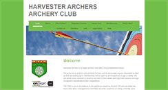 Desktop Screenshot of harvesterarchers.co.uk
