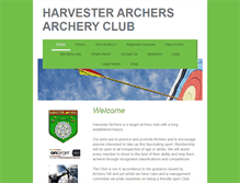 Tablet Screenshot of harvesterarchers.co.uk
